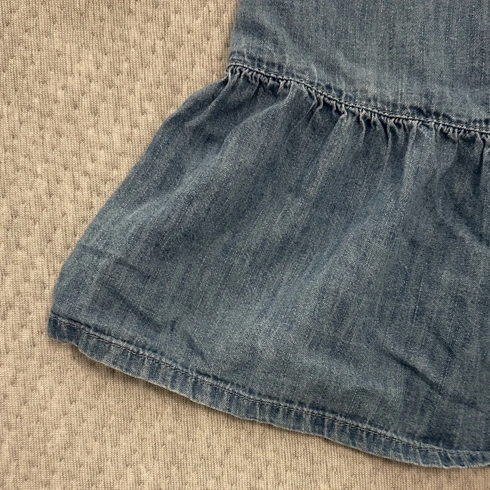 Gap Kids Denim Flutter Sleeve Dress Size 4-5 (XS)